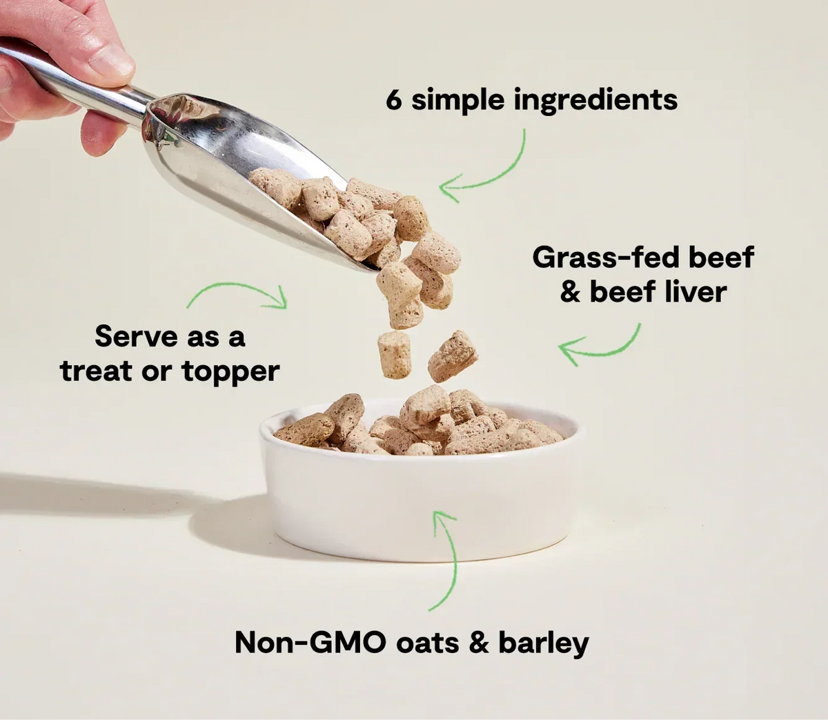 Goodbowl™ Grass-Fed Beef Freeze Dried Raw Morsels for Dogs