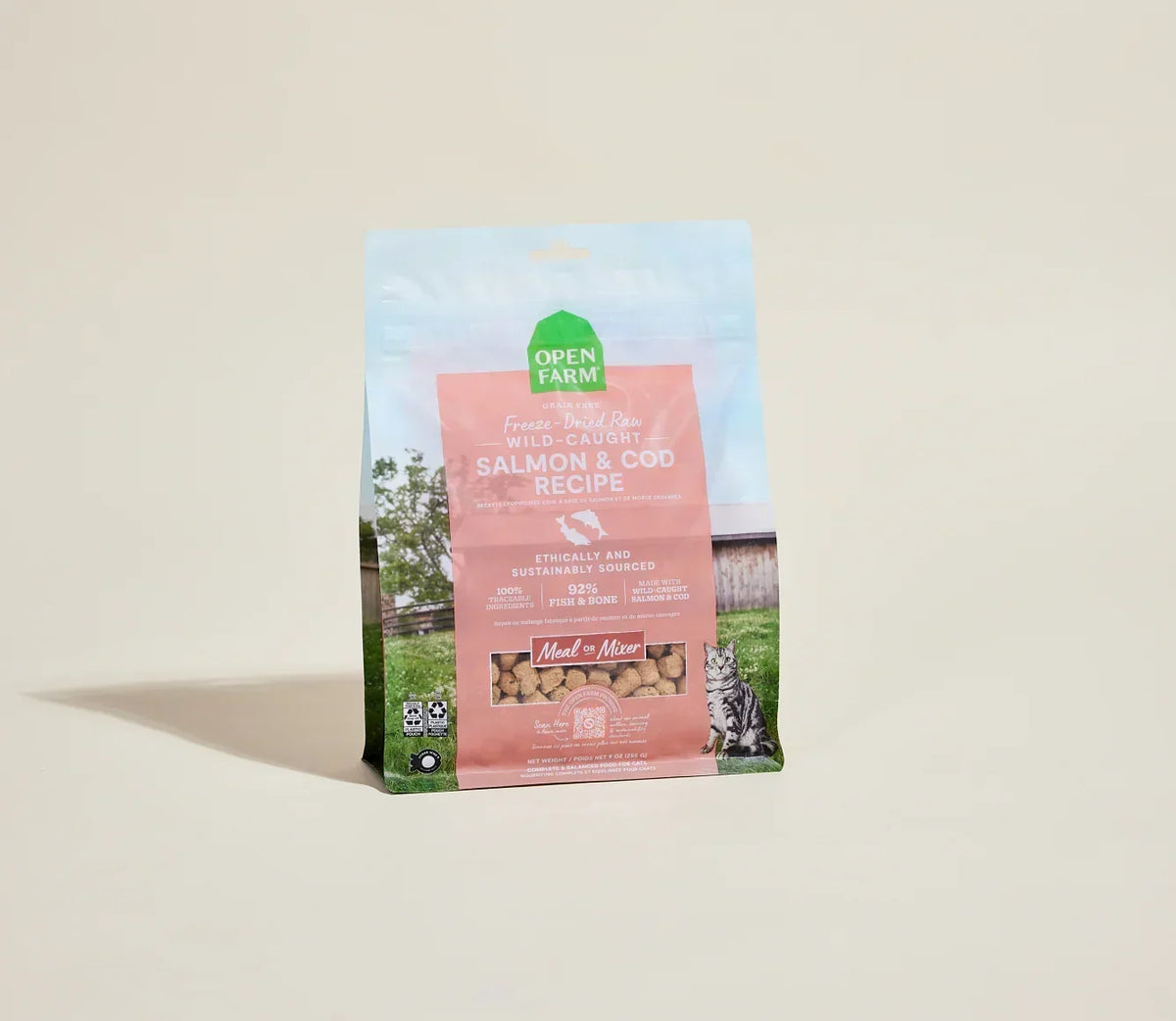 Wild-Caught Salmon & Cod Freeze Dried Raw Morsels for Cats