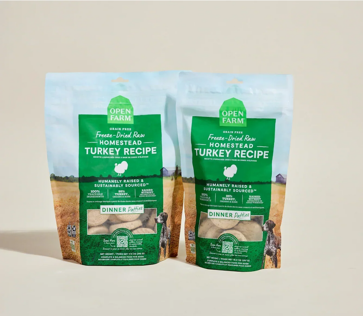 Homestead Turkey Freeze Dried Raw Patties for Dogs