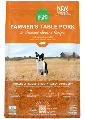 Farmer's Table Pork & Ancient Grains Dog Kibble
