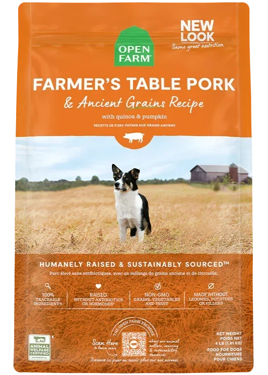 Farmer's Table Pork & Ancient Grains Dog Kibble