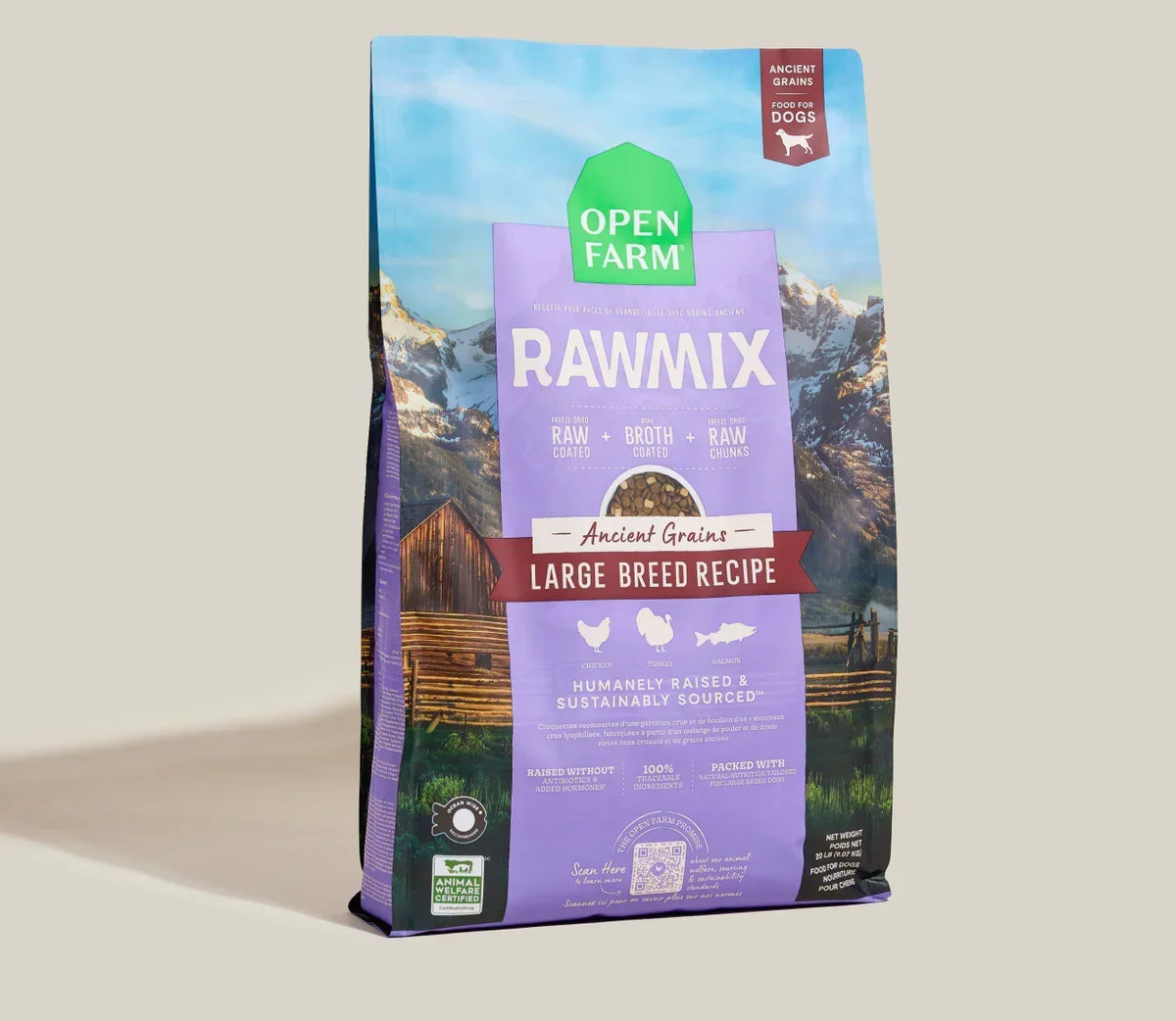 RawMix Large Breed Ancient Grains Dog Kibble
