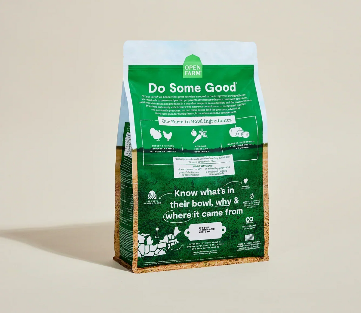 Homestead Turkey & Chicken Grain-Free Dog Kibble