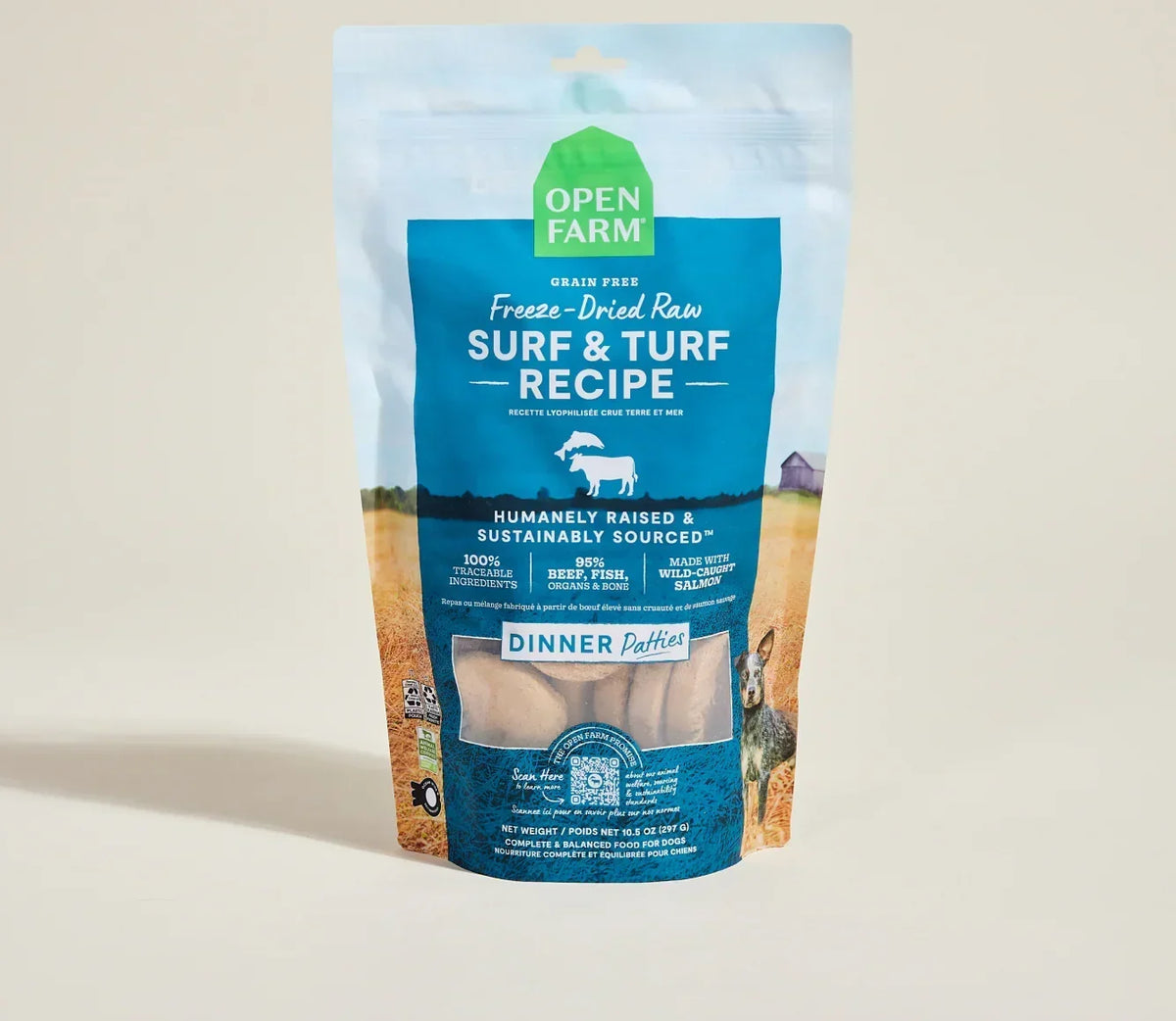 Surf & Turf Freeze Dried Raw Patties for Dogs