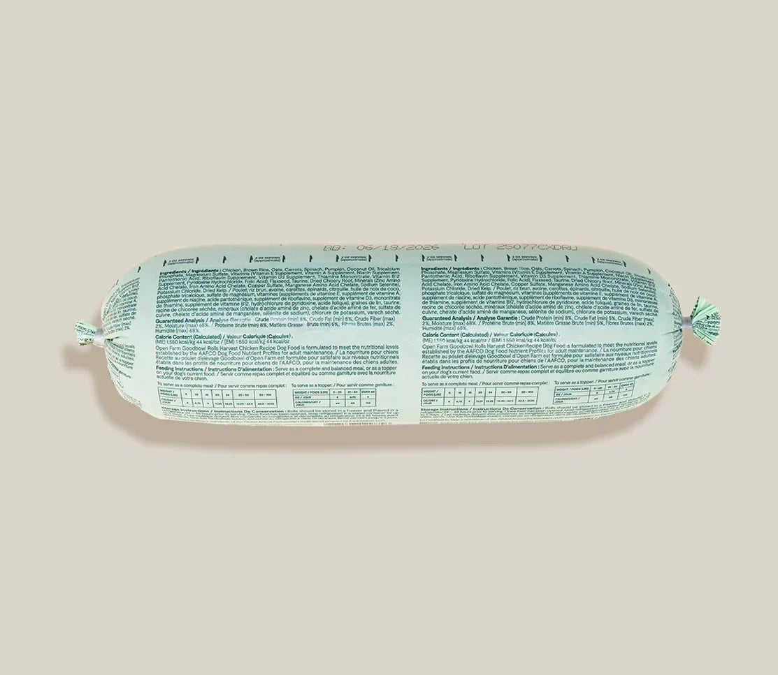 Goodbowl Harvest Chicken Freshly Crafted Roll for Dogs
