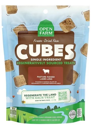 Freeze Dried Raw Regeneratively Sourced Lamb Lung Treat