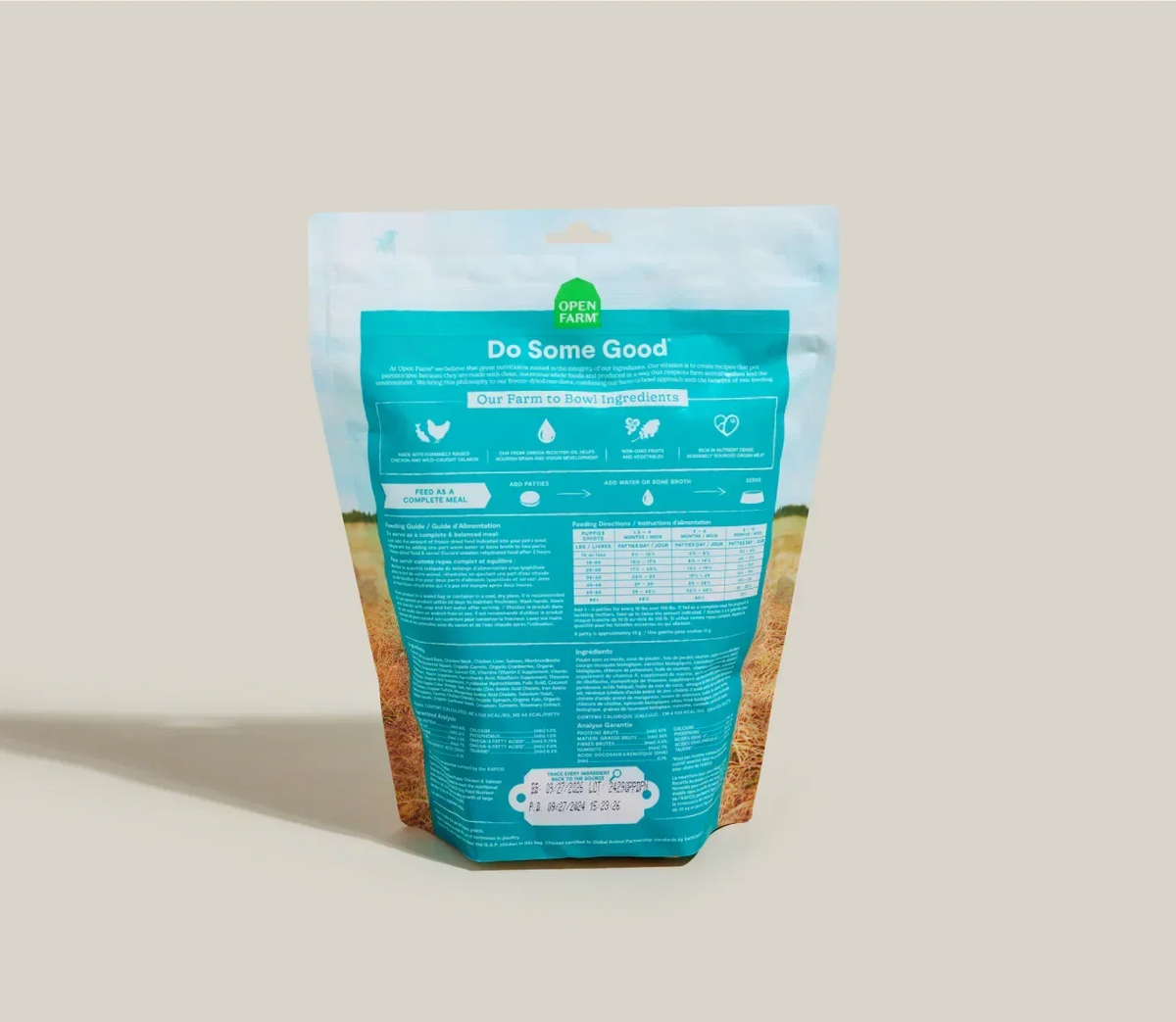 Chicken & Salmon Freeze Dried Raw Patties for Puppies