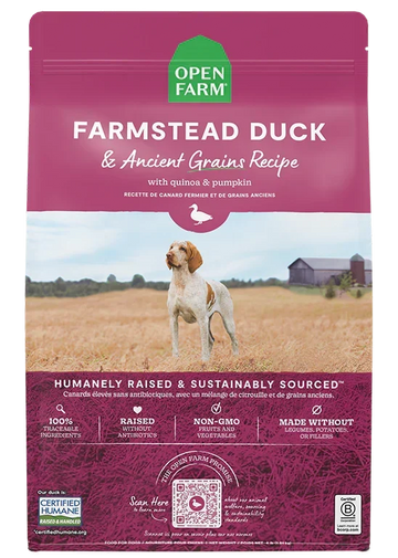 Farmstead Duck Ancient Grains Dog Kibble
